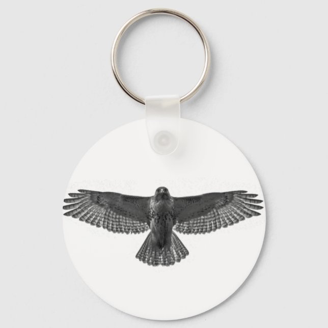 Red-tailed Hawk Keychain (Front)