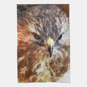 RED TAILED HAWK KITCHEN TOWEL