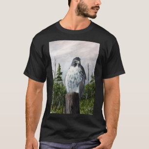 Red Tailed Hawk Mens Black Tee