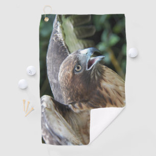 Red-tailed Hawk Photo Golf Towel