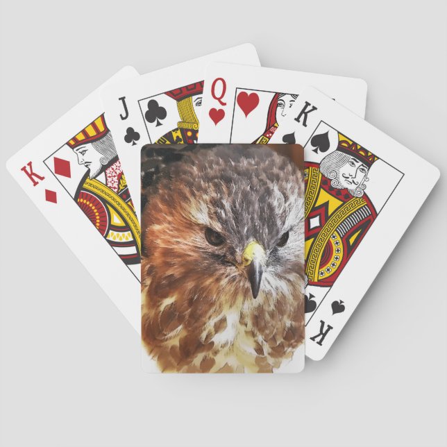 RED TAILED HAWK PLAYING CARDS (Back)