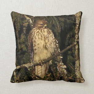 Red Tailed Hawk Throw Pillow