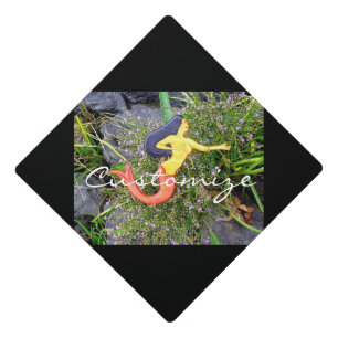red-tailed sirena mermaid graduation cap topper