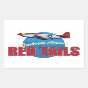 Red Tails Tuskegee Airmen with P-51 Sticker