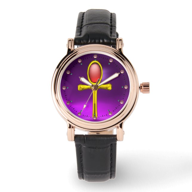 RED TALISMAN ,Ruby Gemstones ,Purple Watch (Front)