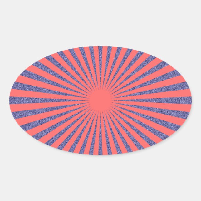 Red Target - Oval Sticker (Front)