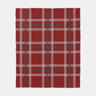 Red Tartan Chequered Traditional Scottish Plaid Fleece Blanket