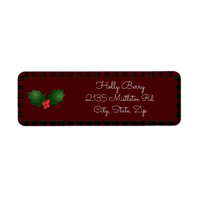 Red Tartan Holly (Front)