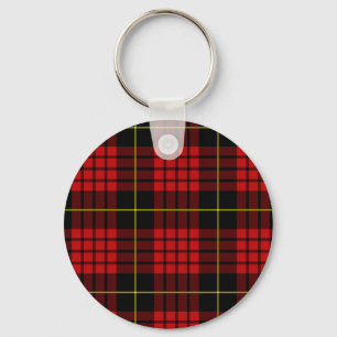 Red Tartan Keychain