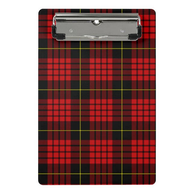 Red Tartan Mini Clipboard (Front)