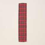 Red Tartan Plaid Chiffon Scarf<br><div class="desc">Classic red tartan plaid pattern.</div>