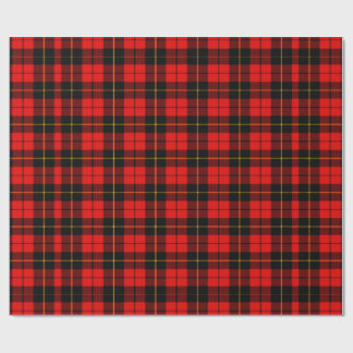 Red Tartan Plaid Gift Wrapping Paper