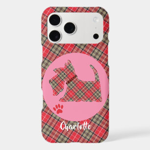 Red Tartan Plaid Scottie Dog Cute Dog Personalized