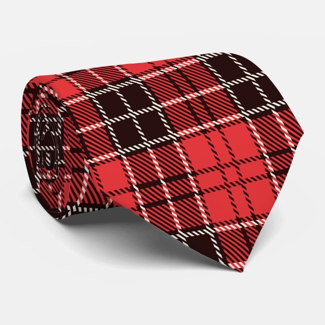 Red Tartan      Tie (Rolled)