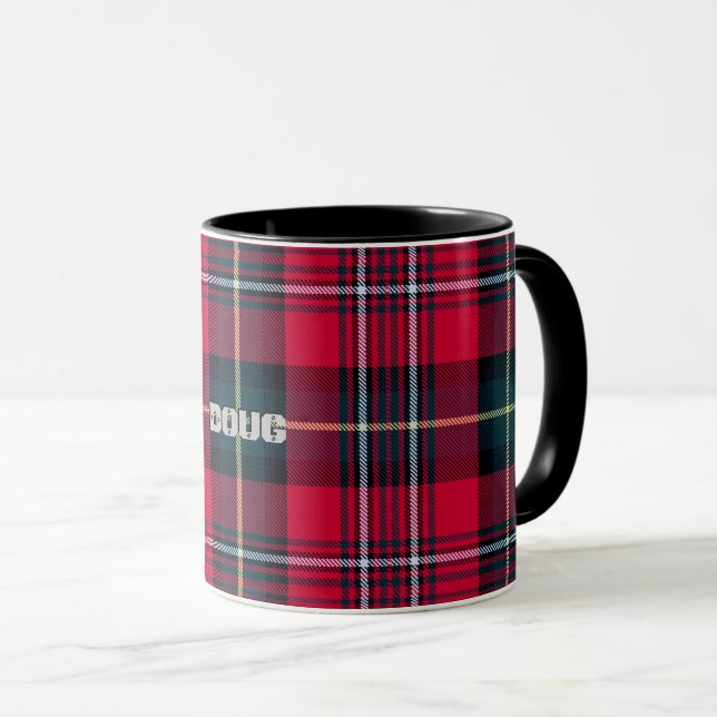 Red Tartan w/out Name (or other text) Mug (Front Right)