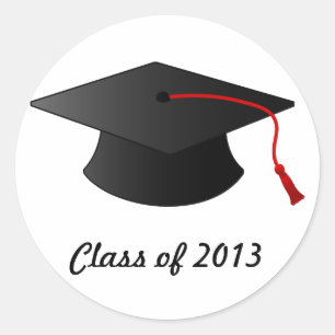 Red Tassel Graduation Sticker