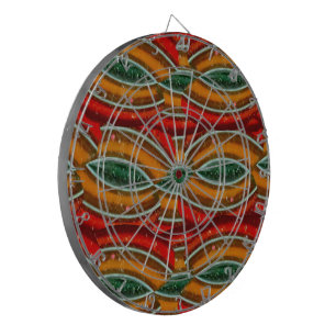 Red Tawny Green Locks Dartboard