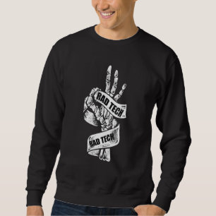 RED TECH Skeleton Hand X-Ray Technician RTR Sweatshirt