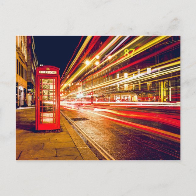Red telephone booth postcard (Front)