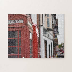 Red Telephone Box Stratford Upon Avon England UK Jigsaw Puzzle