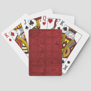 Red Template Zazzle_Growshop. Playing Cards