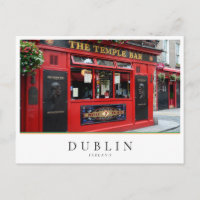 Red Temple Bar pub in Dublin, Ireland