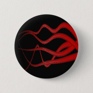 Red Tentacles 2 Inch Round Button