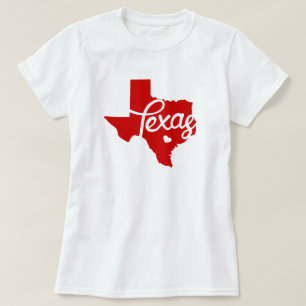 Red Texas Heart T-Shirt