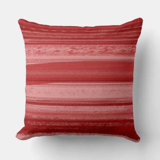Red Texture Stripe – Urban Abstract Throw Pillow