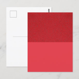 Red Texture Top Split Custom Postcard
