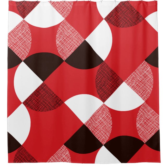Red Textured Diagonal Dynamic Pattern (Front)