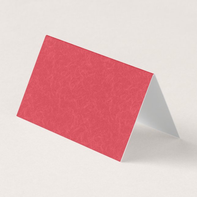 Red textured surface with subtle swirling pattern business card (Front)