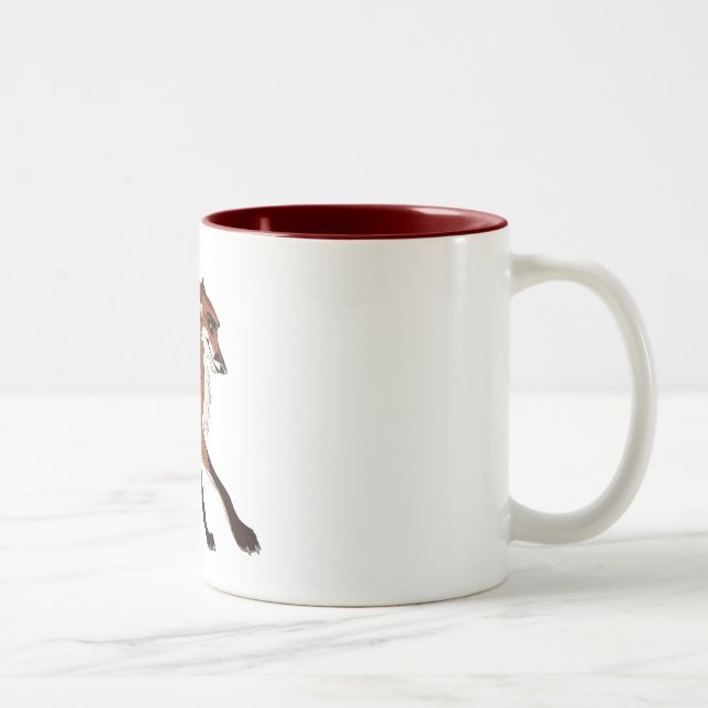 Red the Fox Two-Tone Coffee Mug (Right)