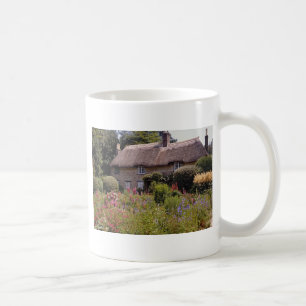 Red Thomas Hardy's cottage, Dorset, England flower Coffee Mug