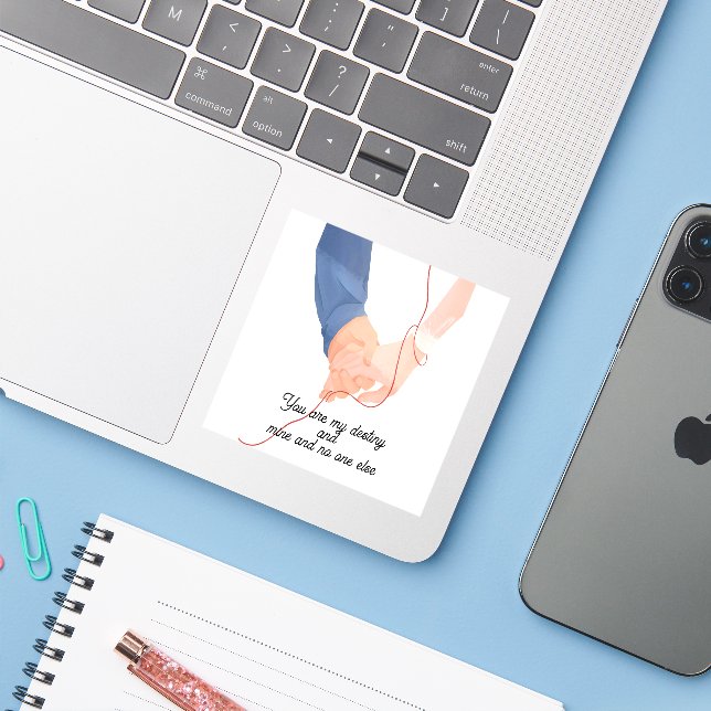 Red Thread of Fate – Soulmate Hand-Holding Love Ar (Laptop w/ iPhone)