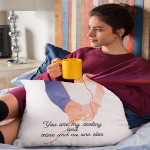 Red Thread of Fate Soulmate Pillow   Romantic Coup