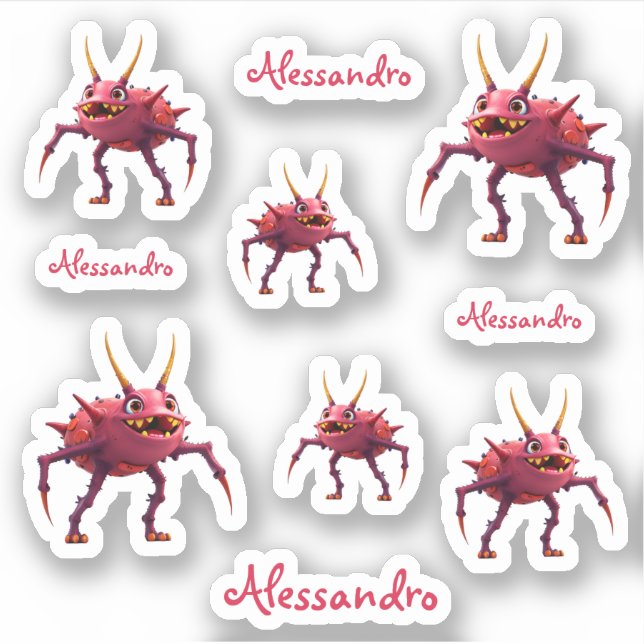 Red TickToc Monster - (Front)