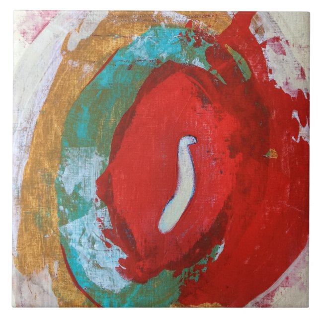 Red Tide 6 x 6 Ceramic Tile (Front)