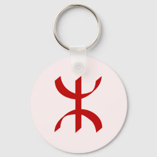 Red TIFINAGH - Berber Tifinagh - Amazigh Tifinagh  Keychain