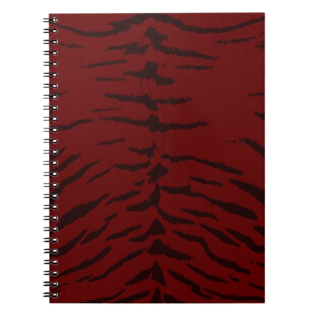 Red Tiger Digital Print Notebook (Front)