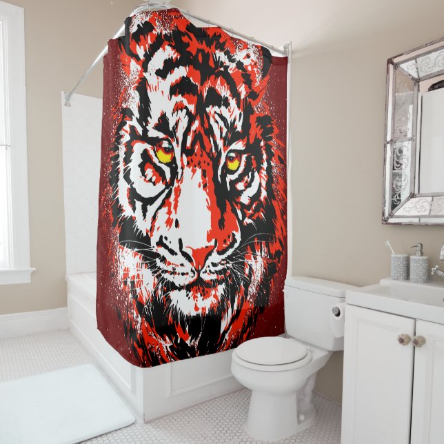 Red Tiger Head (In Situ)