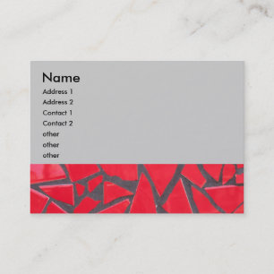 red tile business card