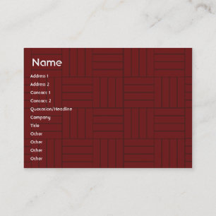 Red Tile - Chubby Business Card