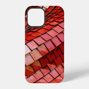 Red tiles illustration iPhone 12 case