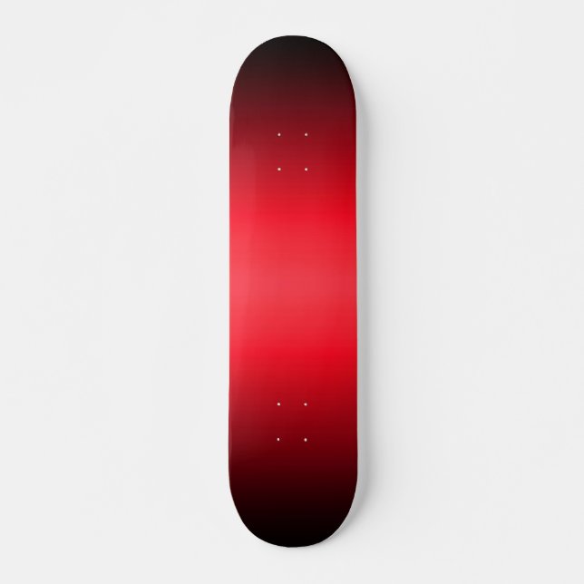 Red to Black Gradient Skateboard (Front)