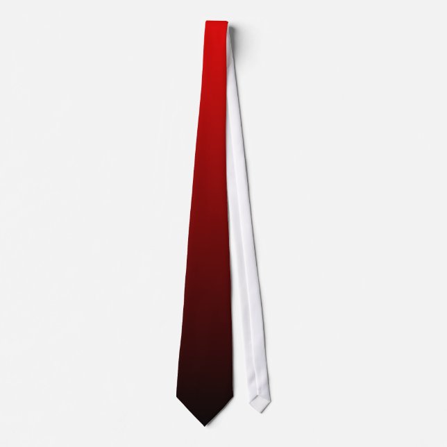 Red to Black Gradient Tie (Front)