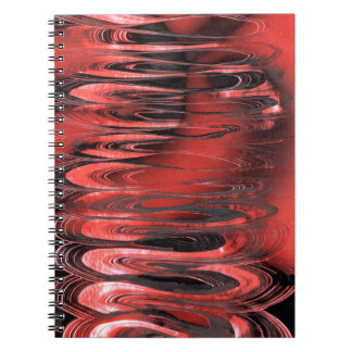 Red to Black Surreal Spring Notebook
