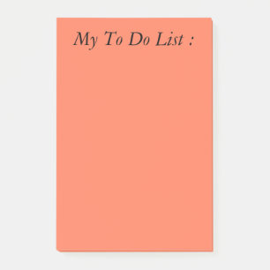 Red To Do List Post-it Notes