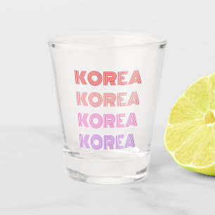 Red to Pink Korea Soju Shot Glass