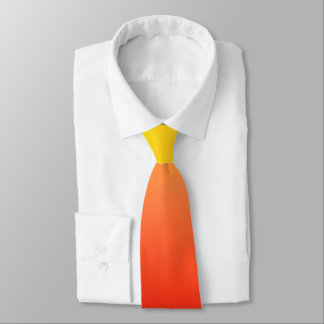 Red to Yellow Sunset Gradient Tie